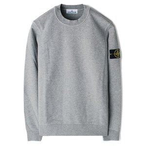 [스톤아일랜드]24FW 스톤 와펜 라운드 맨투맨 멜란지그레이 811563051 A0M64