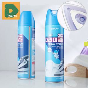 뿌리는다리미풀 옷주름 풀먹임 와이셔츠 셔츠 만능 스프레이 세탁소 펴는 주름제거 방지 다림질 다림풀