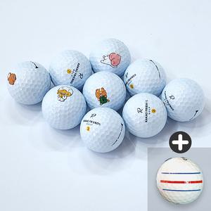 카카오프렌즈 로스트볼 A+ 4피스 삼선퍼터라인 화이트 20알