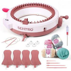 자동 뜨개질기계 니팅머신 목도리 수제 태교 기 뜨개질 충전식 편직기 48코 핸디