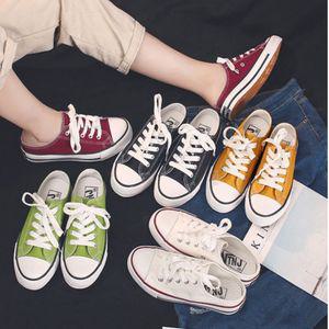 여성 캔버스 블로퍼 뮬 슬리퍼 단화 블로퍼뮬운동화