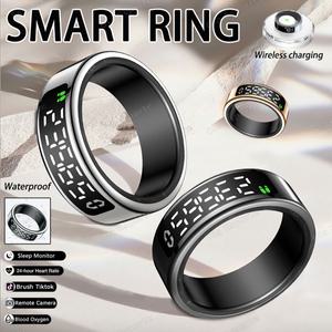 Xiaomi 스마트 링 디스플레이 화면 터치 건강 모니터 제스처 스 와이프 비디오/브러시 Tiktok 5ATM 방수 Sm