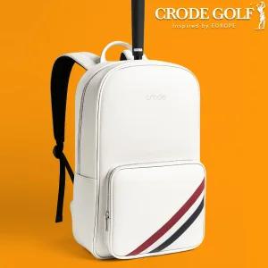 크로드 파크골프 가방 백팩 파크골프채 가죽 배낭 클래식 화이트