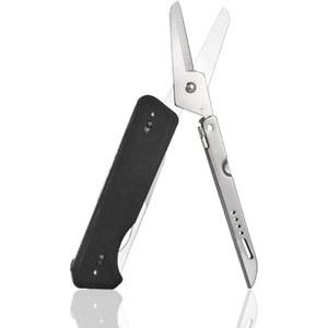 록슨 S501U 접이식 포켓 1 된 하이킹 클립이 가위 2 내구성 구조 경량 블레이드 멀티 교체용 및 나이프 생존 in 캠핑 야외 벨트 툴 를 위한 사냥