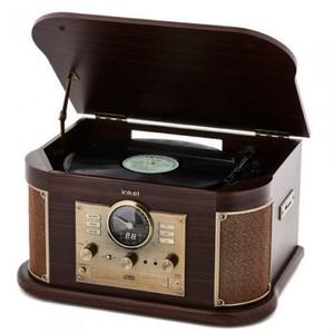 인켈 IK-A1090LP 레트로 빈티지 카페 인테리어 LP플레이어 무선 블루투스 스피커
