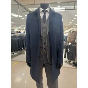 [바쏘옴므]네이비하프 맥트렌치코트(WSZ5CC10ANY2