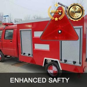 빨간색 삼각형 반사판 후면 트레일러 자전거 오토바이 트럭 자동차 액세서리에 대한 안전 경고