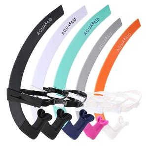 아쿠아에이드 센터스노클 수영강습 훈련 원웨이 퍼지밸브 머리끈