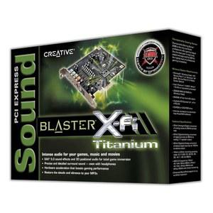 크리에이티브 랩스 SB0880 PCI 익스프레스 사운드 블래스터 X-Fi 티타늄 카드