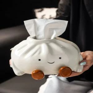 귀여운 만두 티슈케이스 휴지케이스 화장지 커버 화장지