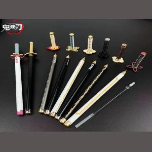 블루바구니 귀멸의 칼날 일륜도 검 볼펜 중성펜 젤펜 젠이츠 무이치로 탄지로