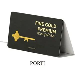 갤러리아 [뽀르띠] 순금 24K 0.3g 카드형 황금열쇠 골드바