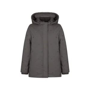 [크로커다일 레이디] 밍크·토끼털 배색 로고 자수 아우터_CLDWLP103