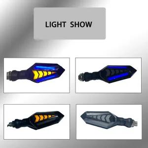 혼다 호환 CBR600RR CBR954RR CB1000R CBR1000RR CBR1100XX 용 양면 흐르는 바이크 오토바이 회전 신호등.