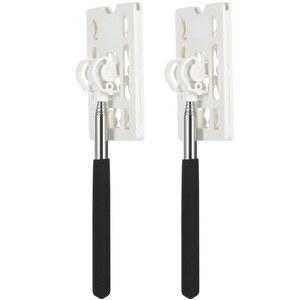 텔레스코픽 카드 홀더, 2PCS 로드 홀더 차량 주차 스와이핑 스틱 리처 그래버 도구 비접촉식 결제 도구용 수단