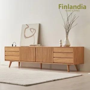 아멜리 원목 2000 낮은 TV거실장