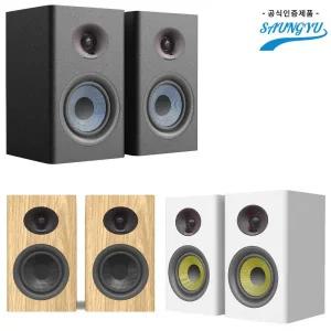SAUNGYU 북쉘프 스피커100W 2채널 블루투스 컴퓨터스피커 BK4020D 화이트 ARC/옵티컬/USB DAC/블루투스