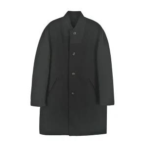 레노마 면 컷아웃 트렌치 코트 네이비 FMKPBH05A