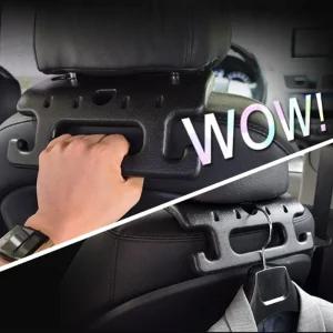 평화 시크릿 헤드레스트 멀티 그립 손잡이 / 자동차 승하차 뒷좌석 안전 보조 손잡이 택시 헹거 후크 다용도 걸이