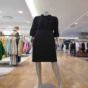 [조이너스] 프릴넥 H라인 원피스 JAD-F8WOP-100