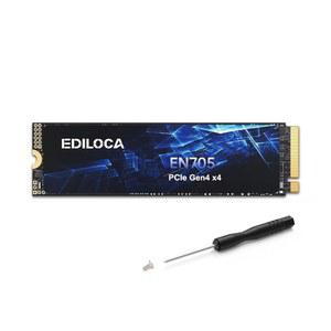 [미국배송] EDILOCA 1TB SSD NVME M.2 2280 PCIE GEN4 X4 내장 솔리드 스테이트 드라이브 - 최대 5000MB/S PS5 다이내믹 SLC 캐시 게임용 PC 노트북(EN705)에 호환되는
