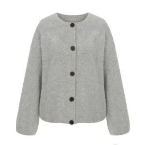 [롯데백화점]티뷰 라운드 버튼 박시 가디건_V5C-CCA010