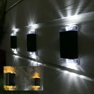 태양광 미니 mini 빔 벽등 벽부등 (4개세트)/야외등 포인트조명 양방향 외벽등 대문 담벽조명 이색 무드등 가든소품 인테리어 장식등