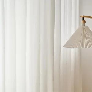 도톰한 광폭 차르르 나비주름 쉬폰 커튼 거실커텐