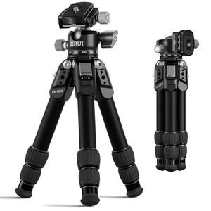 SIRUI 경량 미니 삼각대, 1.9파운드 알루미늄 데스크탑 테이블 로우 프로파일 볼 헤드, 컴팩트 디자인, 33파운드 하중, 최대 높이, 16.7인치, DSLR, 미러리스 카메라, 휴대폰, 브이로깅용