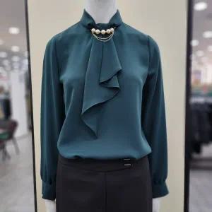 [조이너스] 진주장식 프릴넥 블라우스 JAEW9-WRB110_GN