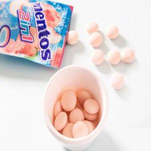 [무중력의자]멘토스 피치소다3봉 츄어블 껌 사탕 캔디 카라멜 젤리