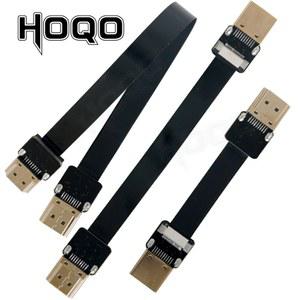 영상선 짧은 HDMI 호환 FPV 케이블 20cm 초박형 라이트 플랫 리본 5cm 카메라 비디오 HDTV 10cm
