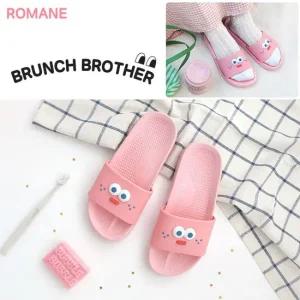 브런치브라더 팝아이 욕실 거실 학생 슬리퍼  핑크) 욕실화 거실화 미끄럼방지 eva슬리퍼