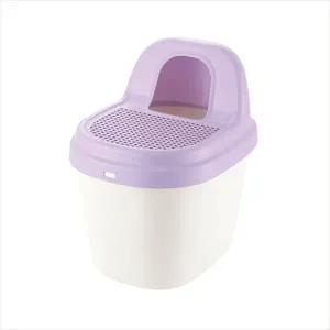 [콩심팥심]D18 리첼 모래제거 고양이 화장실 고양이모래화장실 후드형고양이화장실 모래제거화장실