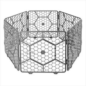 [콩심팥심]D18 푸르미 매직 대형 울타리6P (다크그레이) 애견용품종류 고양이철장 강아지철장 반려동물철장