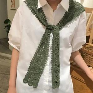 |CCJ6778|여성 에스닉 펀칭 레이어드 숄 가디건 케이프