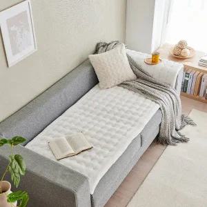 [한일카페트](타임스퀘어점리빙관)폭스 극세사 워싱 1인쇼파패드(방석) 50X50cm