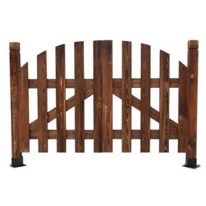 원목 대문 야외 마당 나무 쪽문 가든 높이 정원 전원