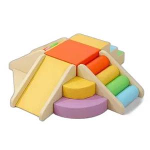 실내 놀이터 스펀지 무지개색 계단 놀이방 어린이 안전미끄럼틀 제품 거실