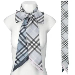 25FW 버버리 체크 스키니 실크 스카프 8110365 C3382