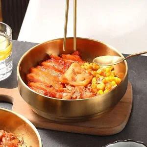 깔끔한 탕그릇 세트 젓가락 고기샤브샤브 이중스텐 1인가정