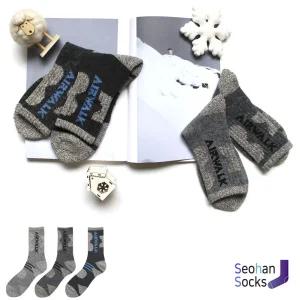 에어워크 남자 웨이브 울방한 양말 1족