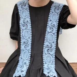 |CCJ6778|여성 에스닉 펀칭 레이어드 숄 케이프 가디건