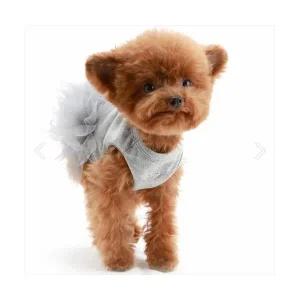 [가격인하]퍼피엔젤 엔젤몬스터 튜튜 강아지드레스 DR170(그레이)