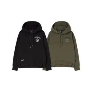 라이프워크후드티 CQK LW233HD725 여성) 포인트 립 후드 티셔츠