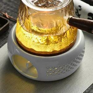 힐링퓨어 도자기 티워머(화이트) 차데우기 온도유지