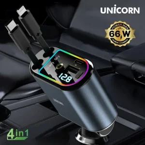 4IN1 릴타입 시거잭 차량용 고속충전기 CP-500D 차량용멀티고속충전기 4IN1릴타입시거잭