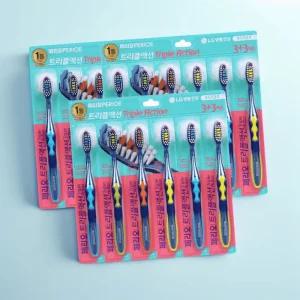 페리오 트리플액션 칫솔 3+3입 x 3개(총18개입)