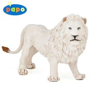 파포 동물 숫사자 모형완구 50074 흰