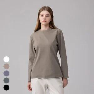 에버라스트 여성 레귤러핏 긴팔 티셔츠 기본티 긴팔티